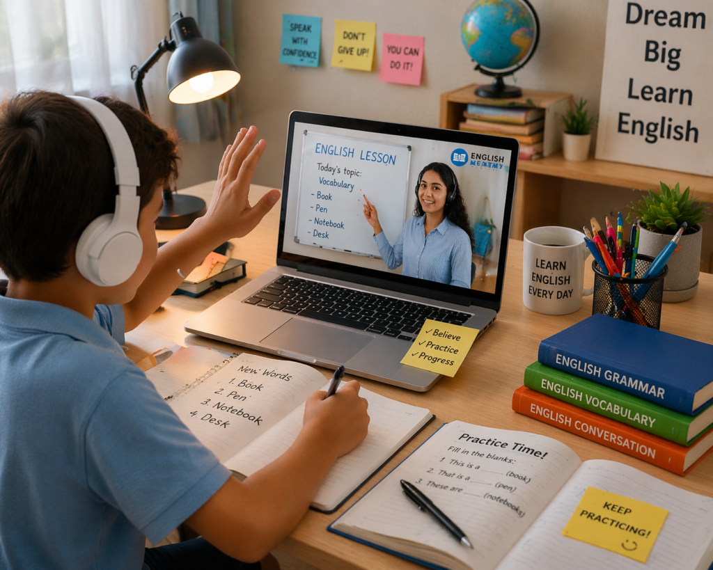 remote English learning